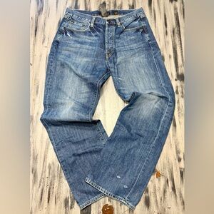 Ed Hardy Men’s Distressed Blue Denim Jeans Y2K new without tags